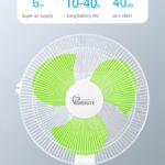 POWERLITE 12inch Rechargeable Table Fan